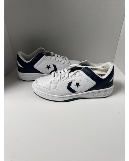 Converse Weapon Low Leather Sneakers Navy White Mens Size 9 Womens Size 10.5 nwob