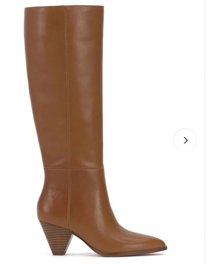 Vince Camuto Buttercup Knee High Boots Women 8M Golden Walnut