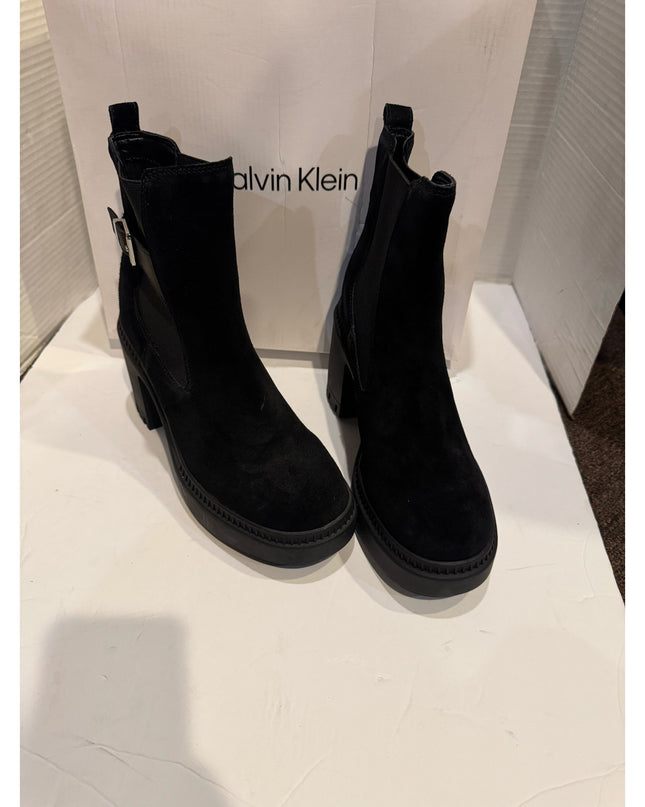 Calvin Klein Fayth Women's Black Boot Size 8.5M NWT Designer