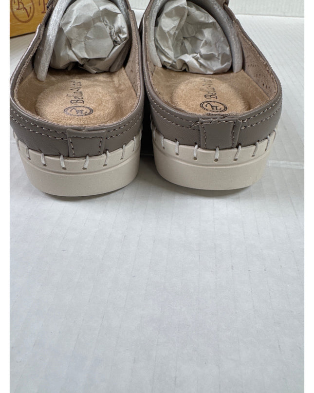 Bella Vita Refresh Women's Natural Leather Laser Cut Mule 7M New