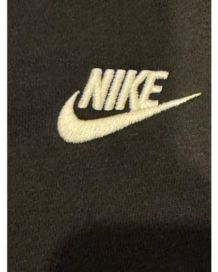Nike Men's Club Fleece Sweatshirt Black Fleece Pullover Sport Casual Crewneck M