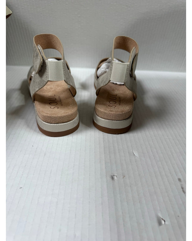Soul Naturalizer Deara Women's Light Gold Platform Flat Sandal 6M