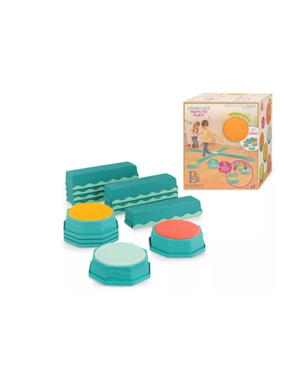 B. toys Sensory Balance Beams for Active Play Balance and Build Set new