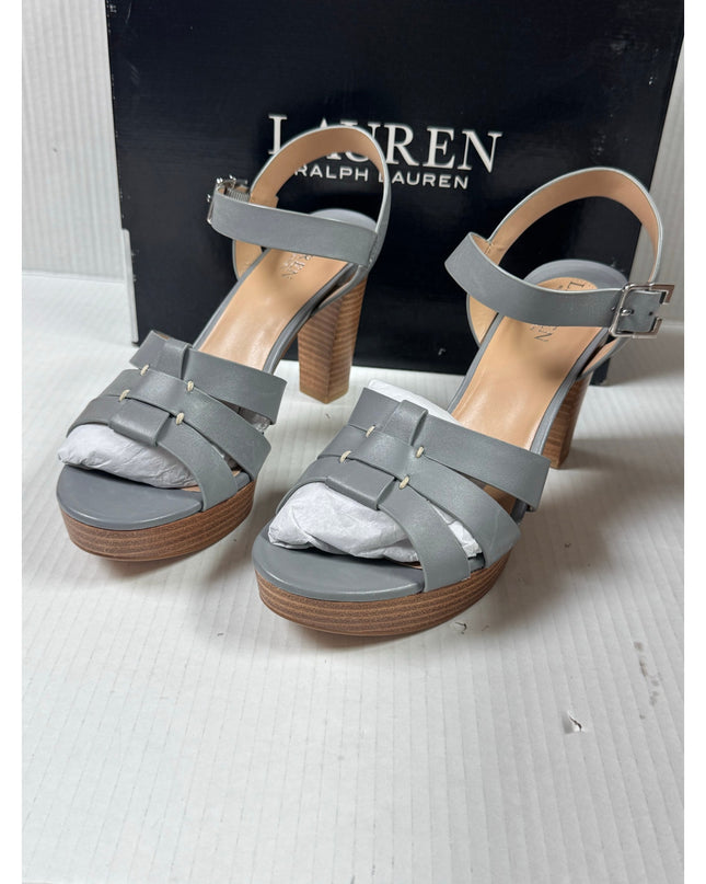 Lauren Ralph Lauren womens Soffia Nappa Leather Sandal 9b ocean new