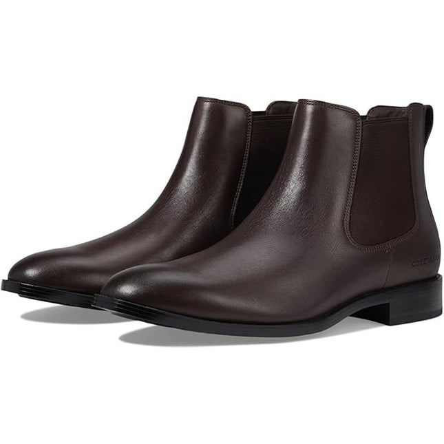 Cole Haan Men's Hawthorne Chelsea dress boot, casual  boots, size 11,dark brown