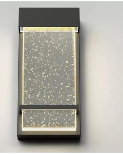 Artika Skyler LED Indoor Outdoor Wall Sconce Lantern Black NIB