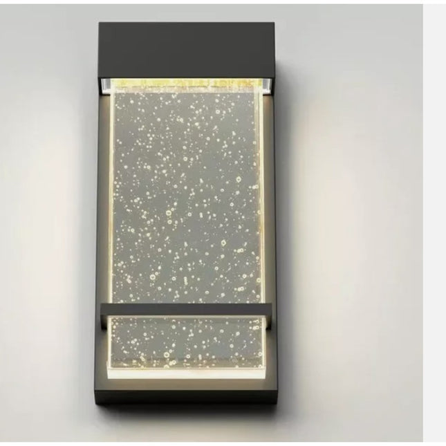 Artika Skyler LED Indoor Outdoor Wall Sconce Lantern Black NIB