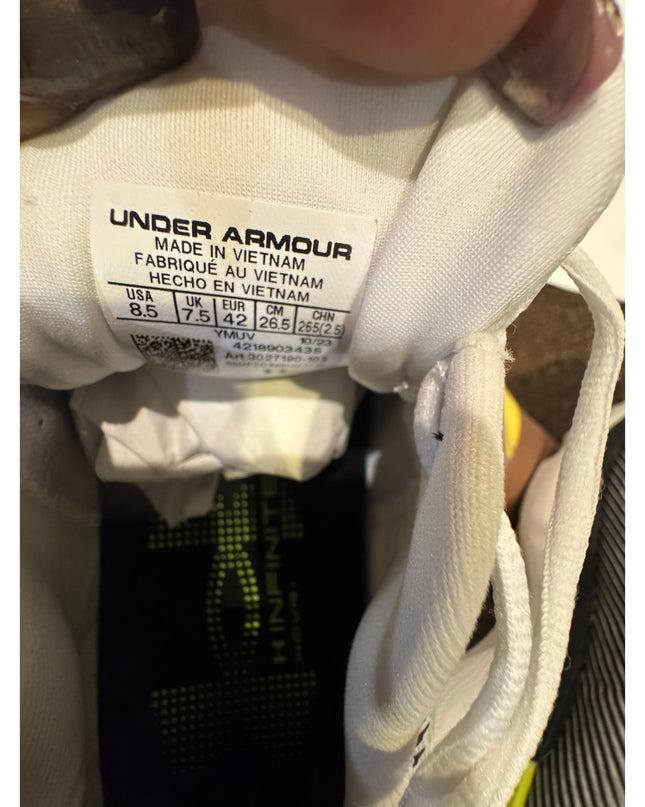 Under Armour Infinite Pro Men's White Gray Black Running Shoe 8.5 NWOB
