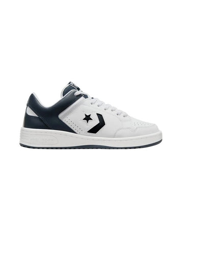 Converse Weapon Low Leather Sneakers Navy White Mens Size 9 Womens Size 10.5 nwob