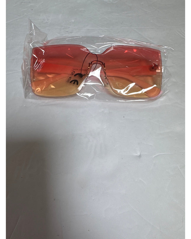 Cat Eye Sunglasses UV400 Women pink tent Lens pink Temple New