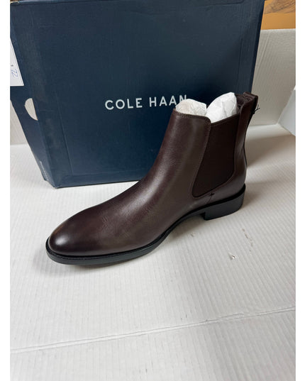 Cole Haan Men's Hawthorne Chelsea dress boot, casual  boots, size 11,dark brown