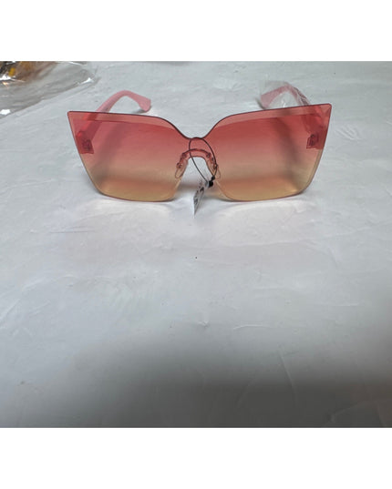 Cat Eye Sunglasses UV400 Women pink tent Lens pink Temple New