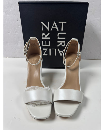 Naturalizer womens Joy Heeled Sandal White leather size 9 M new