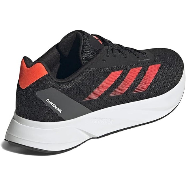 Adidas Duramo SL Men's Black Solar Red Gray Running Shoe 13 NWT