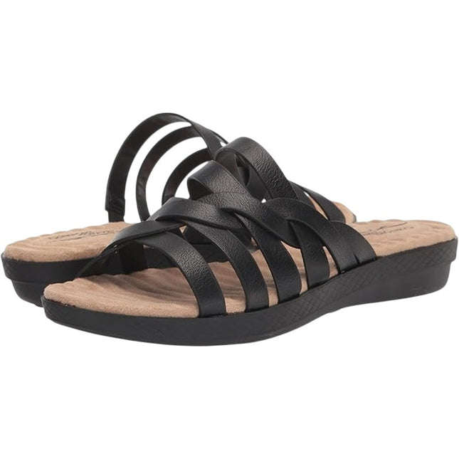 Easy Street Sheri Women's Black Comfort Slide Sandal 9.5W NWT