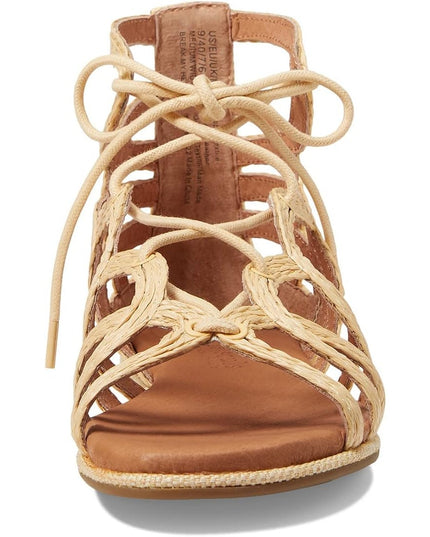 Gentle Souls Break My Heart Gladiator Sandals Natural Raffia Women's 9.5