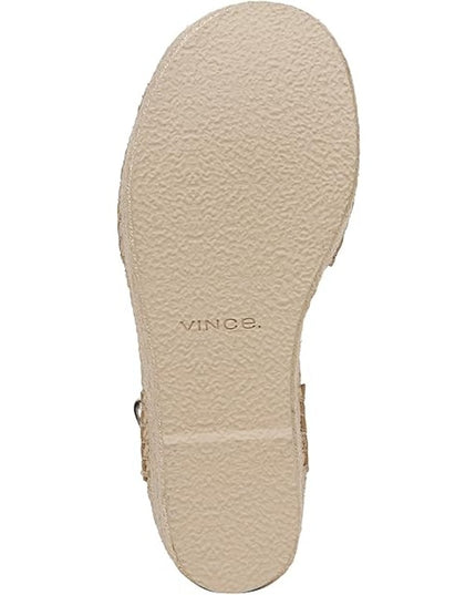 Vince Women's leather Belisa Platform Espadrille Sandal  9.5 tan new