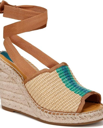 Franco Sarto L Dash Wedge Sandals Sierra Natural FB Women's Size 7 New