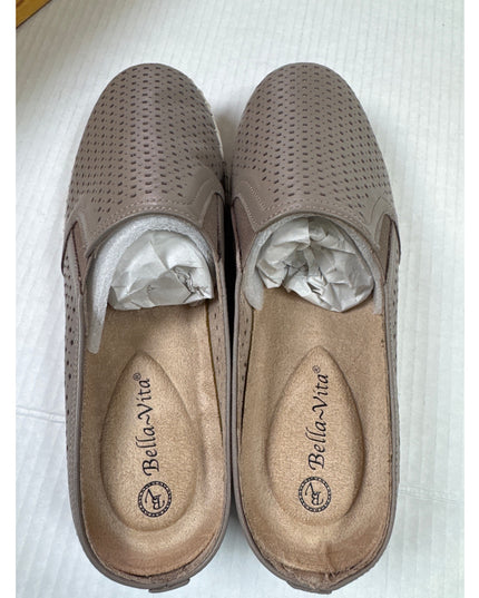 Bella Vita Refresh Women's Natural Leather Laser Cut Mule 7M New