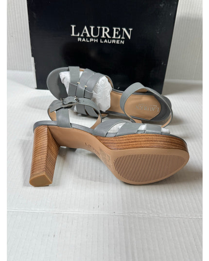 Lauren Ralph Lauren womens Soffia Nappa Leather Sandal 9b ocean new