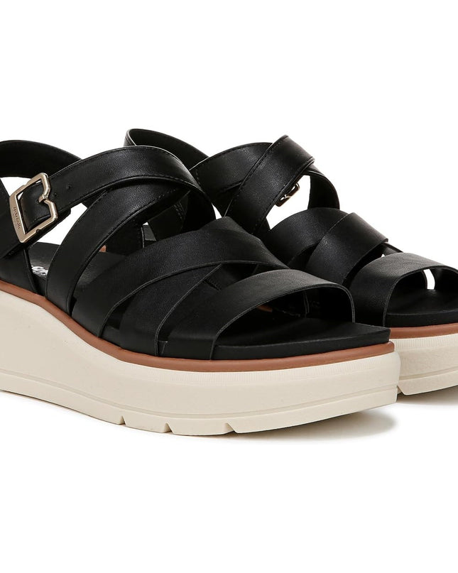 Dr. Scholl's Nice Day Max Sun Sandals Black Women's Size 8.5M New