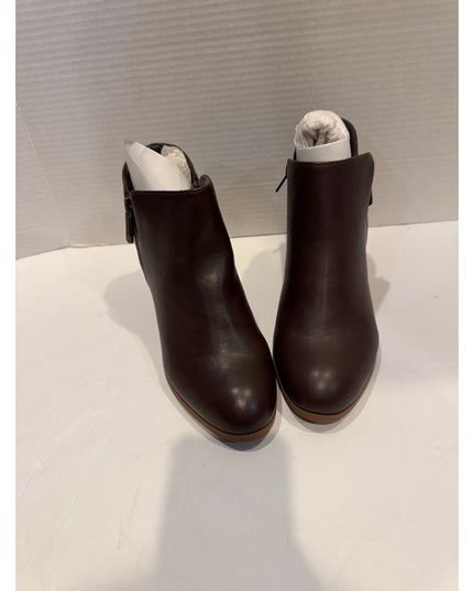 Style & Co Masrina Women's Brown Closed Toe Ankle Bootie 7W New