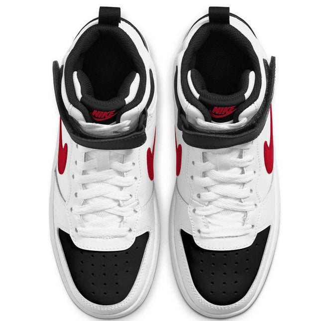 Nike Court Borough Mid 2 kids Shoes 6.5 YOUTH NWOB red, black, white