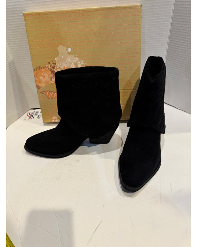 Very G Saylor Women's Black Western Fashion Bootie Size 7.5M New