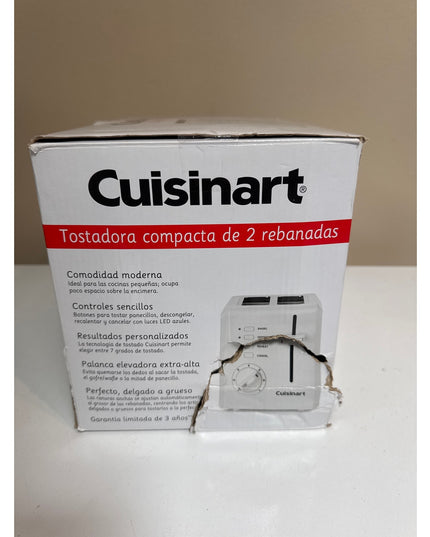 Cuisinart CPT-122 2-Slice Compact Toaster White Open Box