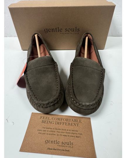 Gentle Souls Women's Mina Suede Driver Loafer Size 7.5 Olive New