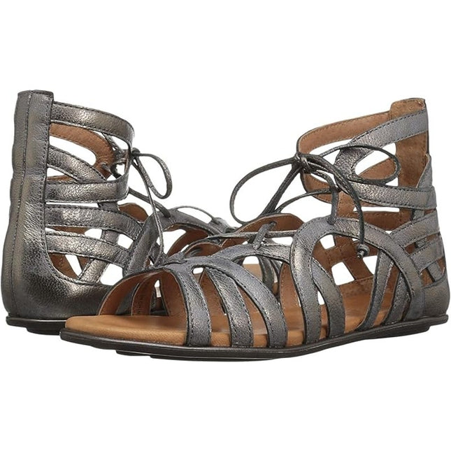 Gentle Souls by Kenneth Cole Women's Break My Heart Gladiator Sandal Grey7m