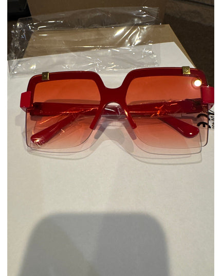 Women's RED Fashion Shield Sunglasses UV400 Protection NewRed