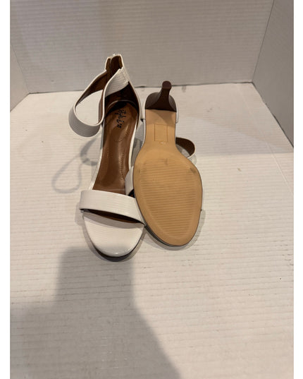 Style & Co Paycee Women's White Faux Leather Dress Sandal 7.5M