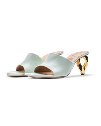 JW Anderson Chain Leather Mule Sandal White EU38 US8 NWOB