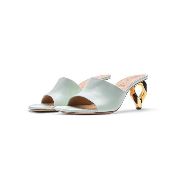 JW Anderson Chain Leather Mule Sandal White EU38 US8 NWOB