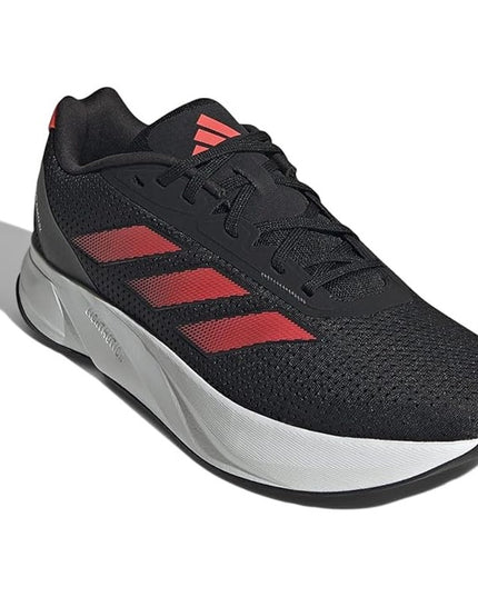 Adidas Duramo SL Men's Black Solar Red Gray Running Shoe 13 NWT
