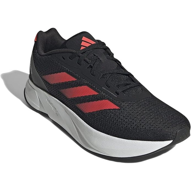 Adidas Duramo SL Men's Black Solar Red Gray Running Shoe 13 NWT