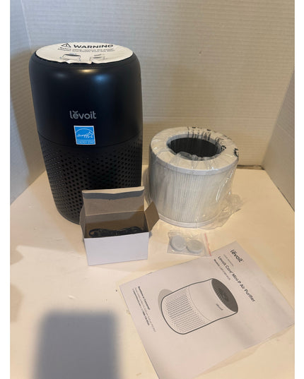 Levoit Core Mini-P Air Purifier Black HEPA Compact Bedroom NIB distressed box