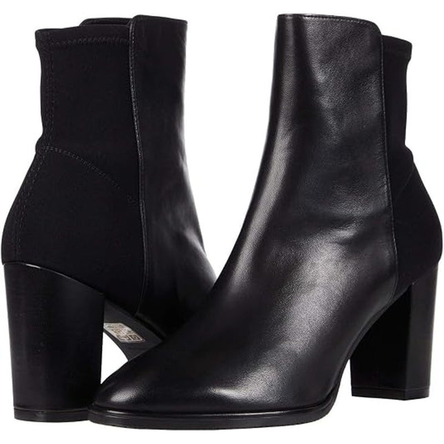 Stuart Weitzman Harper 80 Stretch Leather Ankle Boots Women's Designer 10
