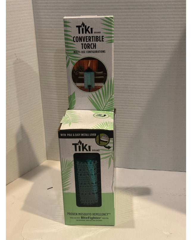 TIKI Convertible Multi-Config Portable Torch Black Outdoor NIB