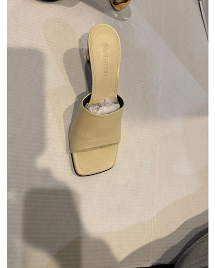 JW Anderson Chain Leather Mule Sandal White EU38 US8 NWOB