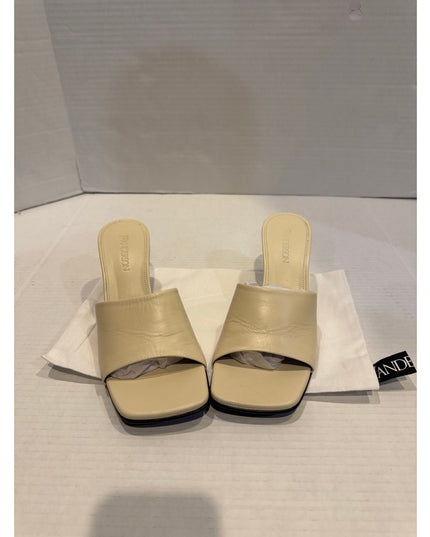 JW Anderson Chain Leather Mule Sandal White EU38 US8 NWOB