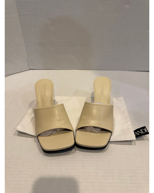 JW Anderson Chain Leather Mule Sandal White EU38 US8 NWOB