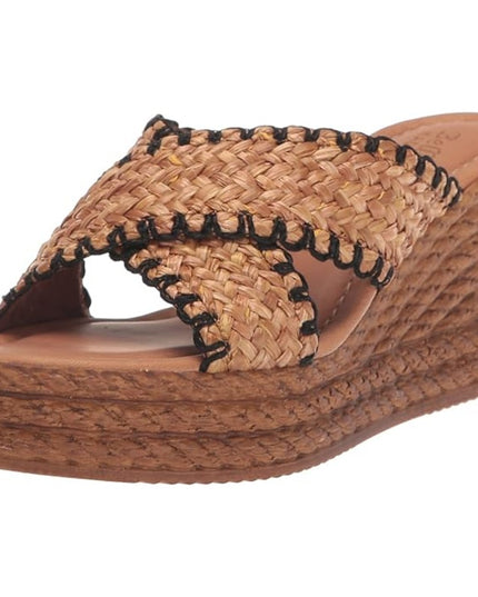 Bella Vita Geo-Italy Women's Tan Made in Italy Wedge Size 12 New