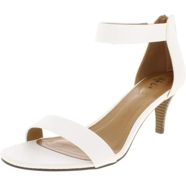 Style & Co Paycee Women's White Faux Leather Dress Sandal 7.5M