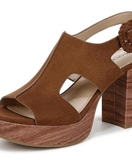 LifeStride Audra Strappy Sandals Fawn Brown Microsuede Women's Size 8 New