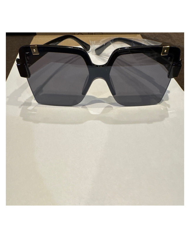 Women'sBlack Fashion Shield Sunglasses UV400 Protection New    Black