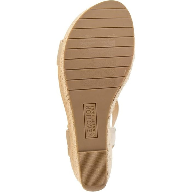 Kenneth Cole REACTION Women's Card T-strap Wedge White size 7.5 M
