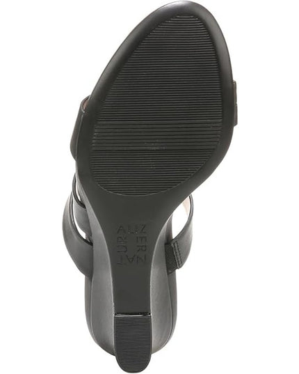 Naturalizer Breona Women Black Sandal Wide Width 9W NWT