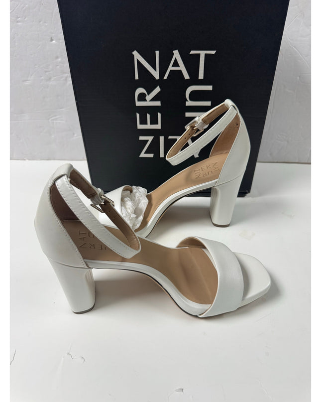 Naturalizer womens Joy Heeled Sandal White leather size 9 M new